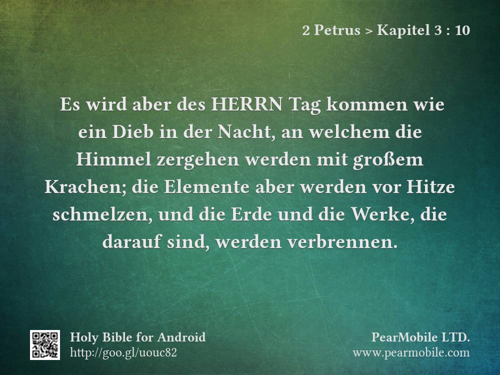 2 Petrus, Kapitel 3:10